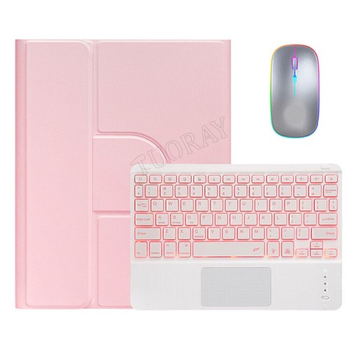 Backlit Touchpad Keyboard Case Mouse For iPad 8/9/10th Gen Air 5 4 Pro 11 Cover - Picture 28 of 59