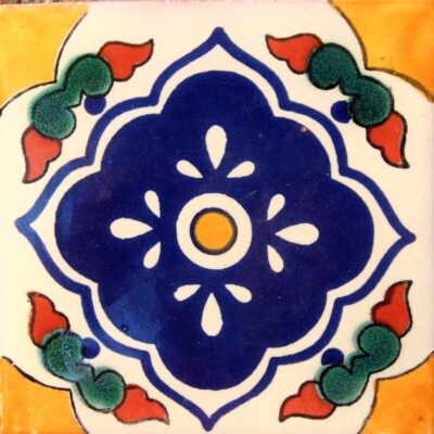 DESIGN C#027 MEXICAN HANDMADE TILE, GET AS MANY YOU NEED !!