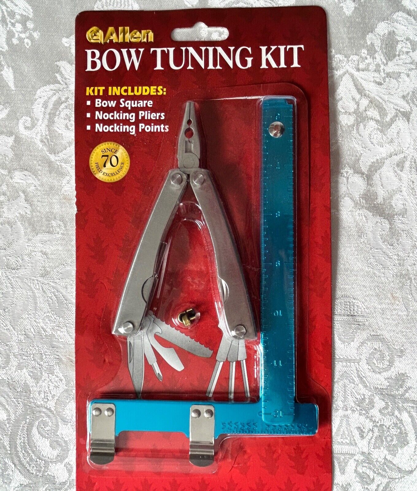 Allen Bow Tuning Kit contains Pliers, 3 Nocks, and a Ruler For Compound Bow NEW