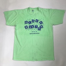 VTG 90 Blockbuster Summer Attachmate Crew Neck T Shirt Sz L Single Stitch USA