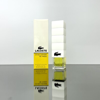Lacoste CHALLENGE REFRESH Men Cologne 3.0oz-90ml EDT Spray NEW & SEALED (BU51