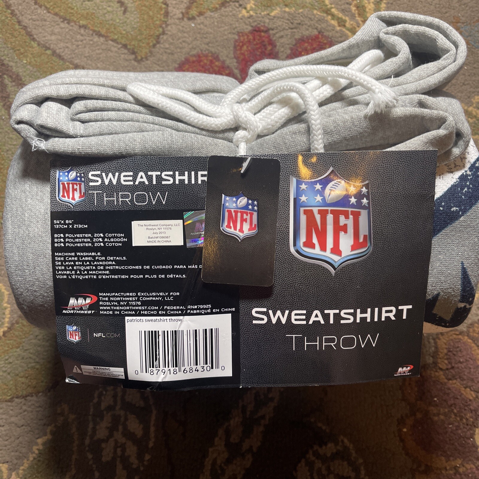 England Patriots NFL Northwest Sweatshirt Throw Blanket 54"x84" eBay