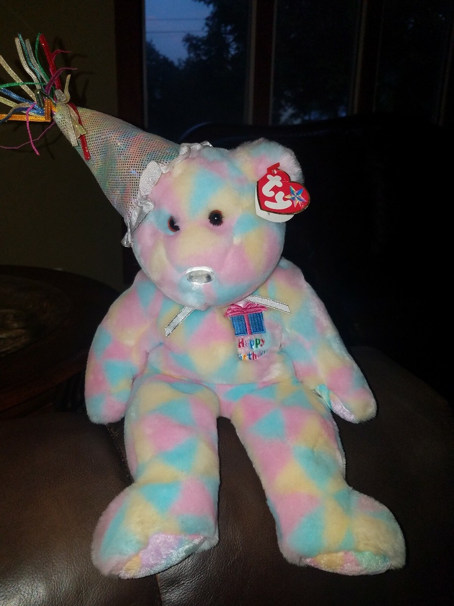 2003• TY Beanie Buddies Happy Birthday Birthday Buddy Plush Doll