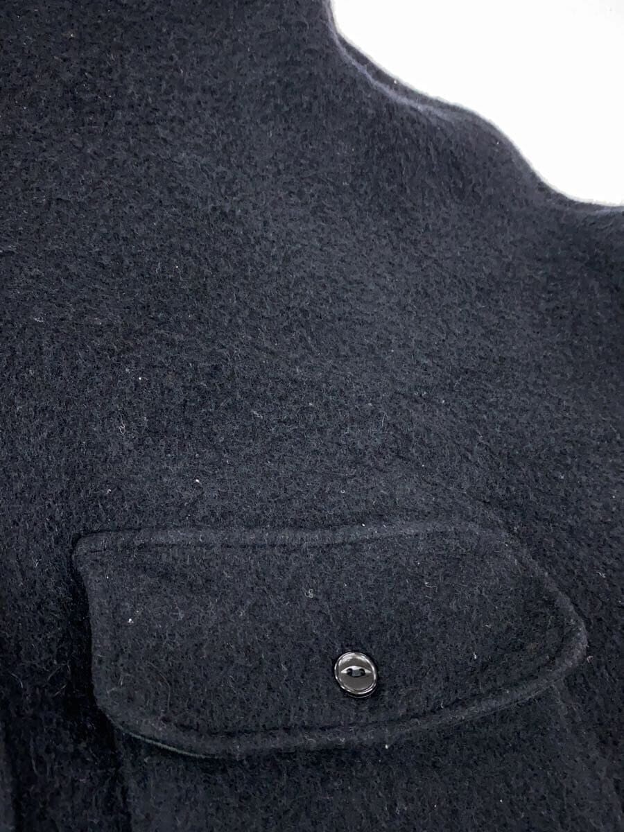 KAPITAL Unisex Shaggy Melton CPO Slappy Shirt Coat Wool BLK KAPITAL Unisex Shaggy Melton CPO Slappy Shirt Coat Wool BLK