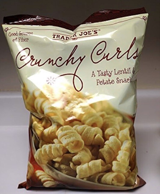 trader joe's curly lentil chips