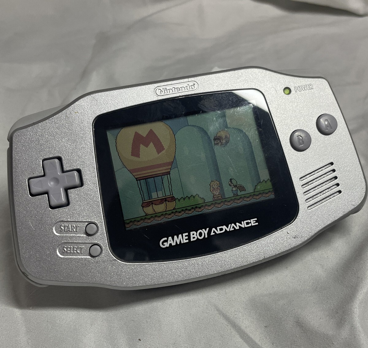 Game Boy Advance (nintendo) White gray Color Handheld System ABG