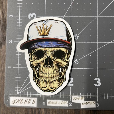 Skull Gangster Adult Humor Sticker For Skateboard Guitar Phone Ect Gloss21