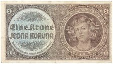 Protektorat - Böhmen & Mähren - Geldschein - BANKNOTE - 1 Krone Koruna 1940