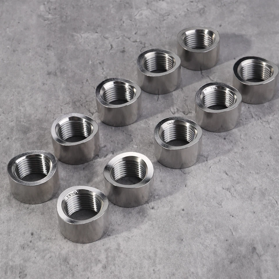 10PACK O2 OXYGEN SENSOR BUNG M18 X 1.5 Notched Weld on O2 SENSOR Bung 304 Steel - Image 2 of 4