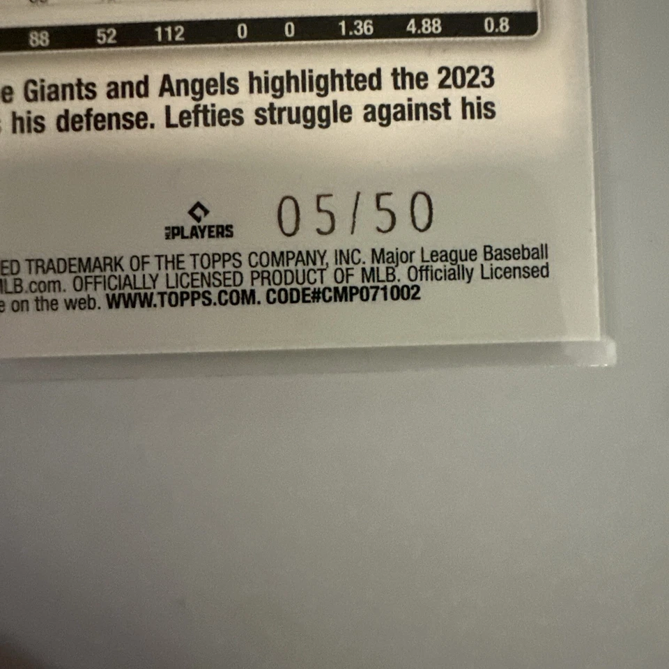 2024 Topps Ryne Nelson #334 Yellow Crackle 05 /50 Arizona Diamondbacks - Image 3 of 3