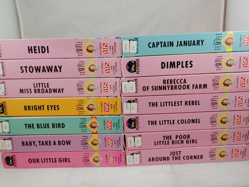 Vintage Shirley Temple 14 VHS Lot (VHS, 1980's) Playhouse Video - Picture 2 of 6