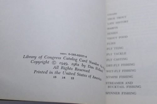 Vintage 1962 The Trout Fishermans Bible How To Fish Flies Knots Information Guid - Picture 9 of 9