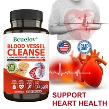 Vascular Cleaner Clean Blood Vessels Promotes Overall Health 120 Capsule US
