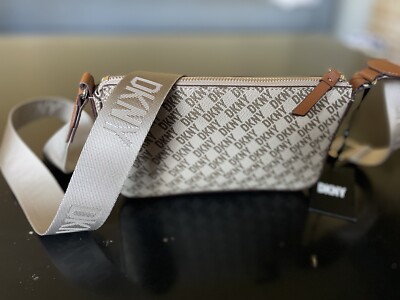 DKNY Bryant Park Demi Crossbody Logo Brown Purse Perfect Year Round NWT