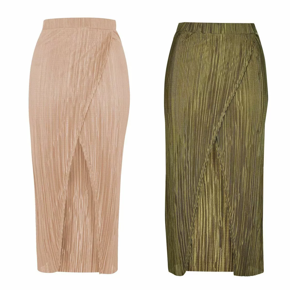 Topshop pleated maxi skirt top