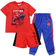 Marvel SPIDER-MAN Boys 3-Piece Active Set, Size 4, 5/6, 7