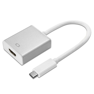 USB Typ C // HDMI Adapter Kabel Konverter Metallgehäuse Stecker Buchse Full HD