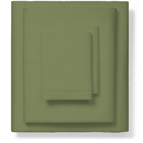 Ultimate Bed Sheets Collection 1000TC Egyptian Cotton AU Sizes Moss Solid - Foto 14 di 23