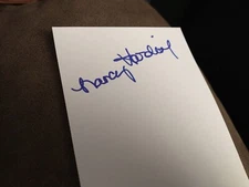 Nancy Harding signed autograph paper acted in Kemper and Dahmer