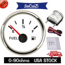 White 52mm Fuel Level Gauge 0-90 Ohms 9-32vdc For Car Truck Motorcycle Usa Stock White 52mm Fuel Level Gauge 0-90 Ohms 9-32vdc For Car Truck Motorcycle Usa Stock