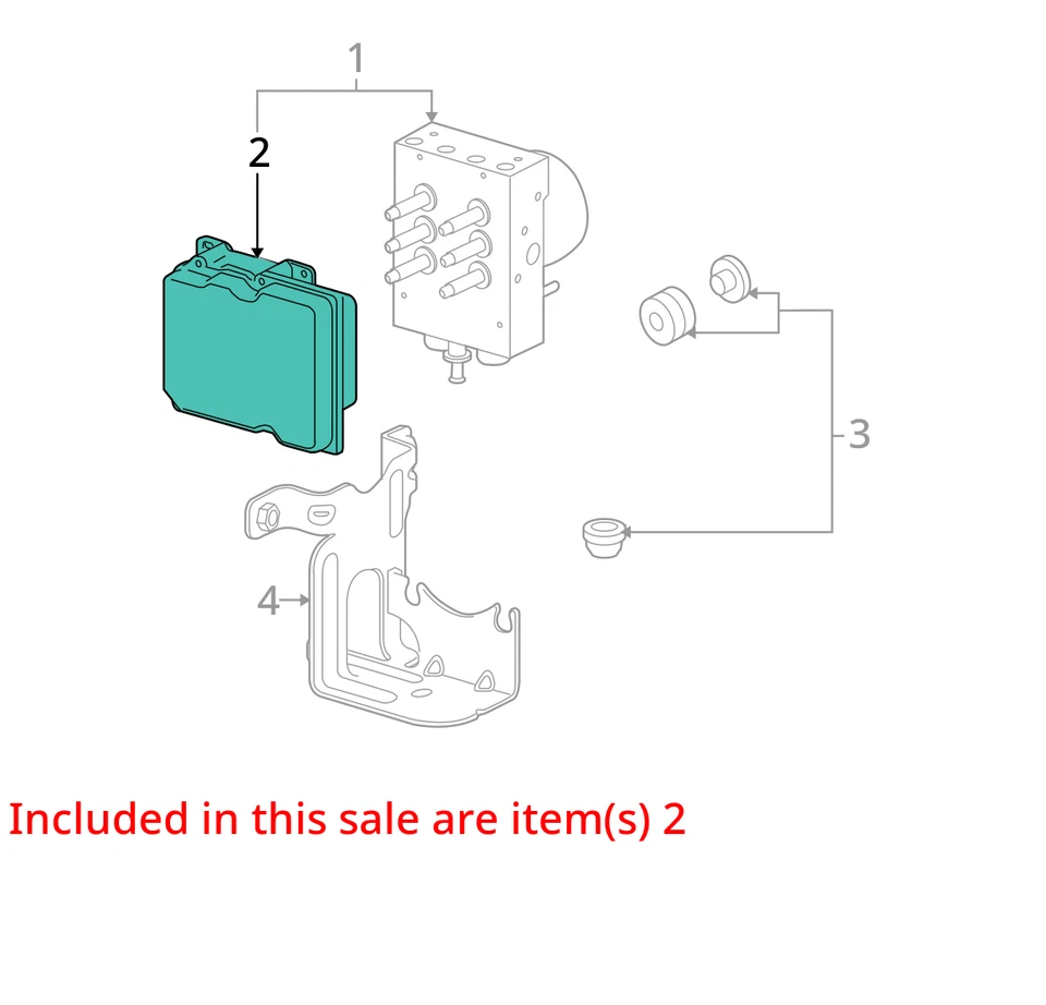 ABS MODULE CADILLAC ESCALADE 09 10 11 12 13 14 - Image 3 of 4
