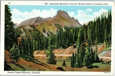 Sawtooth Mtn. from the Western Side of Cameron Pass Colo. Sanborn Souvenir Co.