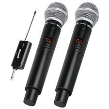 Gemini HWM02 UHF Wireless Microphone Dynamic System w/ USB Rechargeable Receiver