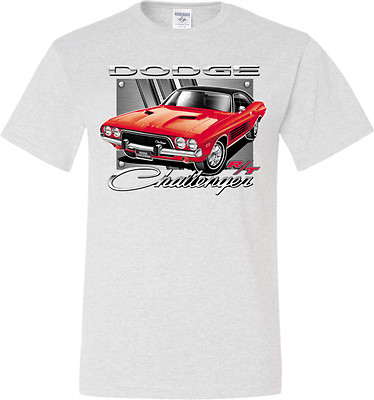 Mens Tall T-Shirt Dodge Red Challenger Shirt | eBay