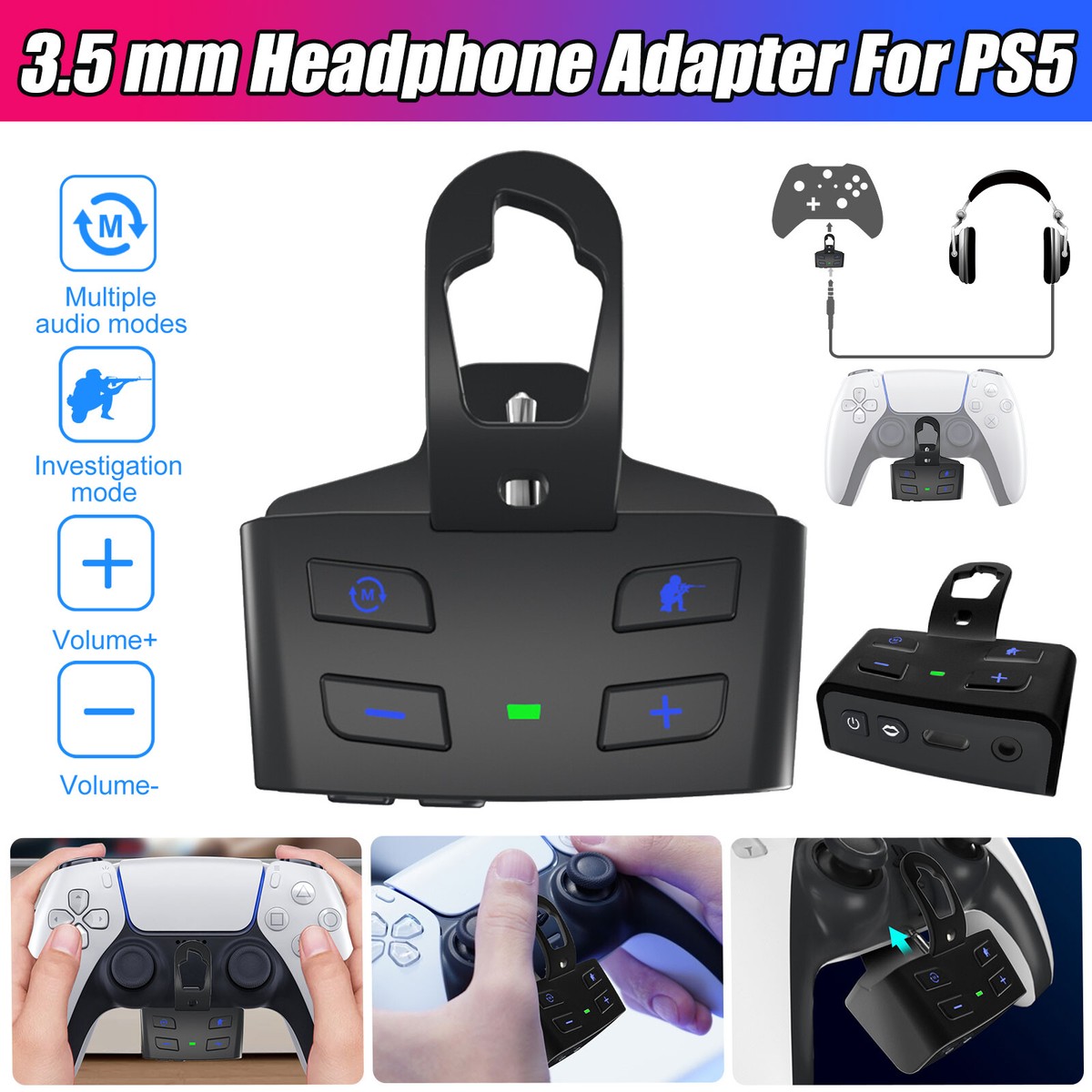 Playstation Jack Audio For PS4 Controller 001 011 Headphone Audio