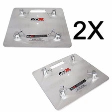 2X ProX XT-BP1616A 16" X 16" Aluminum Base Plate w/ connectors 10mm 9lbs