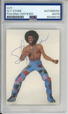 SIGNED Sly And The Family Stone Photograph Cut Signature PSA DNA COA AUTHENTIC