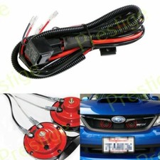 12V Horn Wiring Harness Relay Kit Car Grille Mount Blast Tone Horns for SUBARU