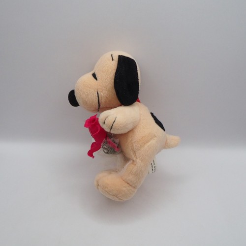 Snoopy Peanuts C1305 Bouquet Flower Brown Plush 6" Stuffed Toy Doll - Picture 4 of 8
