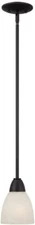 Designers Fountain 15005-MP-34 Torino Mini Pendant, Oil Rubbed Bronze