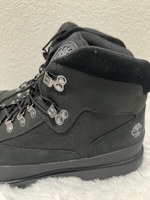TIMBERLAND HERITAGE RUBBER TOE HIKER  BOOTS MEN SHOES Size 12 Timberland Heritage rubber toe hiker boots in black | ASOS main image 3