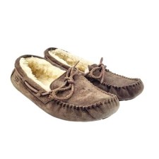 UGG Womens Brown Suede Slippers - Size 7