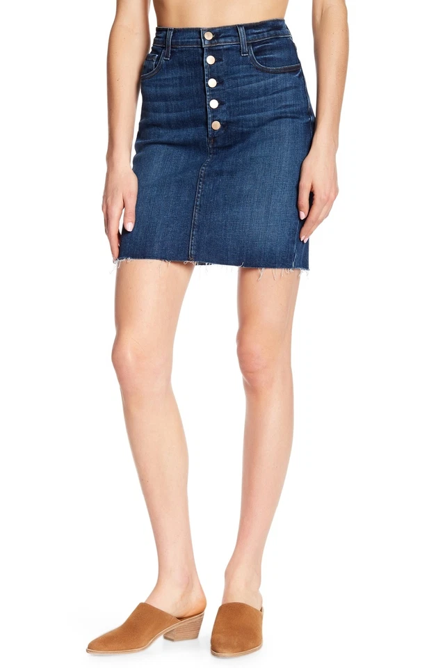 Falda informal para mujer J Brand 240534 mezcla de algodón rosa luna talla 24 Foto 2 de 3