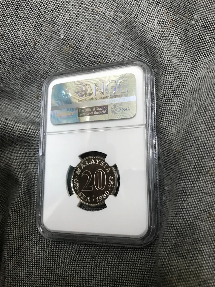 1980FM Malaysia 20 Sen PF69 Ultra Cameo - Image 2 of 2