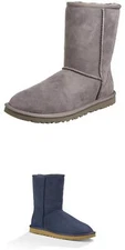 UGG Women’s Classic Short Boots Suede Wool Lined Mid-Calf Winter Boots
