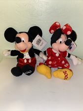 2000 Disneyland Mickey  Minnie Mouse Bean Bag Plush 45 Years of Magic with tags