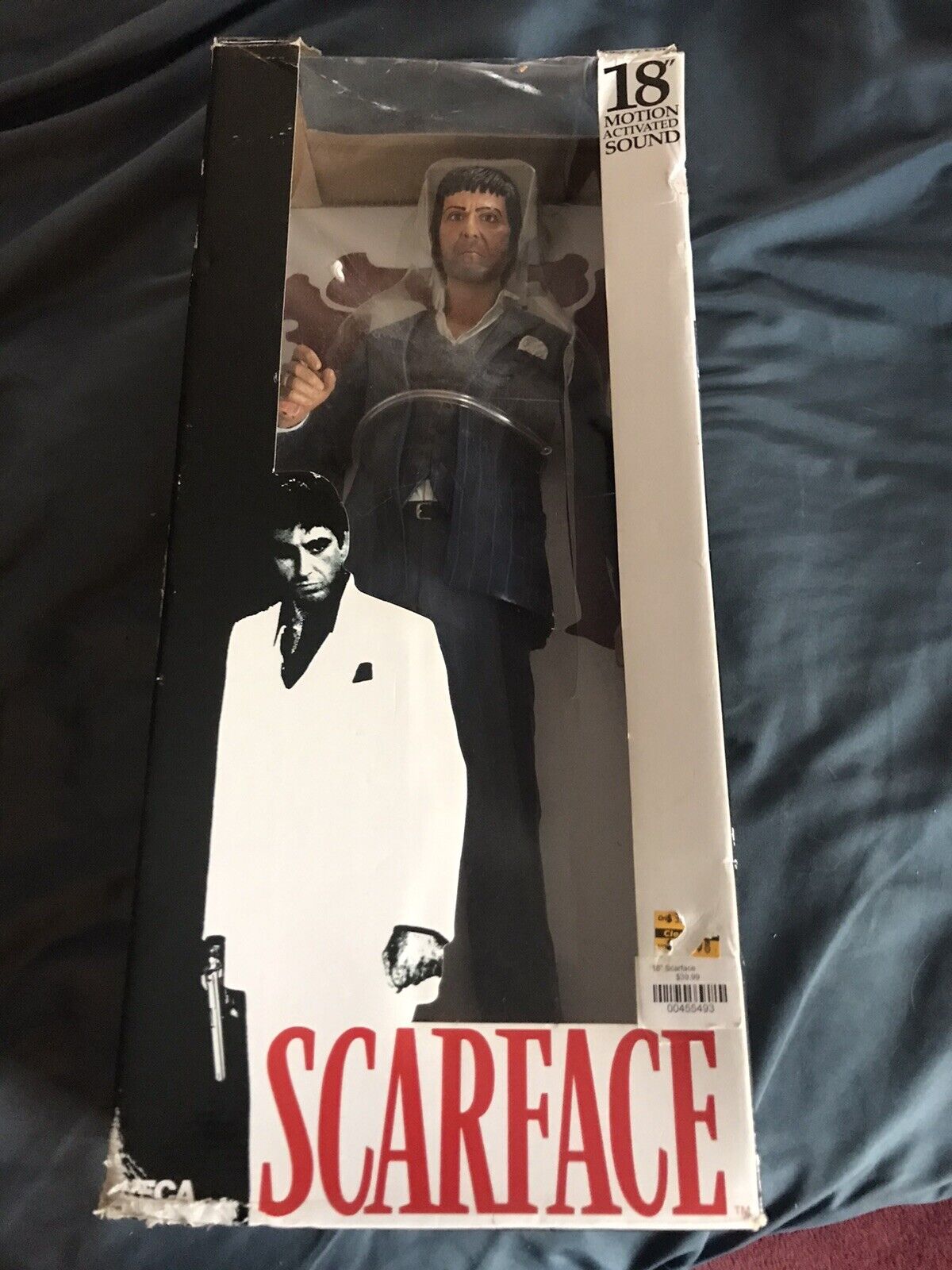 NECA Reel Toys Scarface 18” Deluxe Figure Motion Activated Sound - WORKING Cena, tanio
