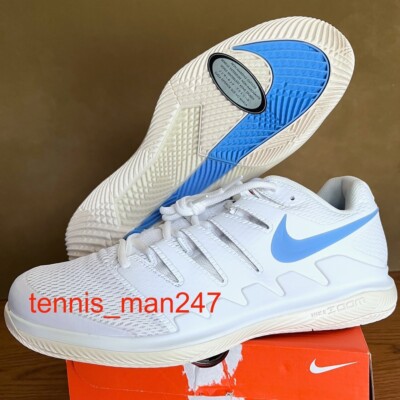 フェデラーNike Zoom テニスシューズ ホワイト/ブルー Nike Roger Federer RF 2018 Wimbledon Zoom Vapor X Uniqlo Nadal