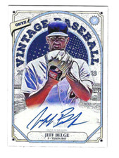 JEFF BELGE 2023 ONYX VINTAGE BASEBALL ON CARD AUTO BLUE INK