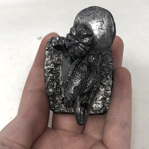Lot of 3 Michael Ricker Pewter Statues Art Decoration Boys with Ducks & Swans - Picture 9 of 22