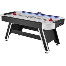 72" Air-Powered Hockey Table Sport Hockey Game Pushers Pucks LED Scoring