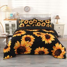 Sunflower Bedding Set Twin/twin Xl 5 Piece Sunflower Comforter Bed Sets Yellow B