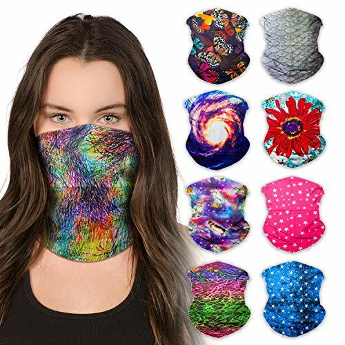 9PCS Seamless Bandanas Face Mask Headband Scarf Headwrap - Bild 9 von 24