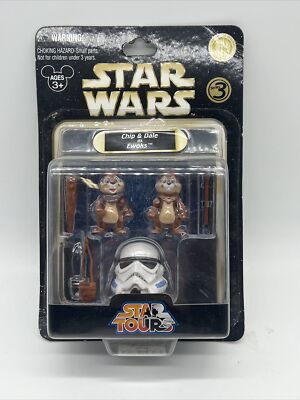 Disney Star Wars Chip and Dale as Ewoks Star Tours Figures series