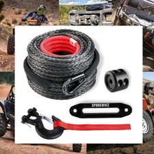 26500lbs 38x100ft Synthetic Winch Rope Cable Winch Line Cable Pulling Towing 26500lbs 38x100ft Synthetic Winch Rope Cable Winch Line Cable Pulling Towing