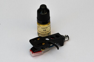 Mattschwarz Headshell, Stylus und V2 Öl für Omnitronic BD-1390, DD-2550, DD-2520